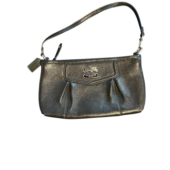 Coach Black Leather Mini Demi Bag – Purple Lining - Picture 1 of 7